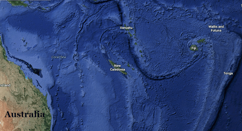 New Caledonia Google Map June 2nd 2014