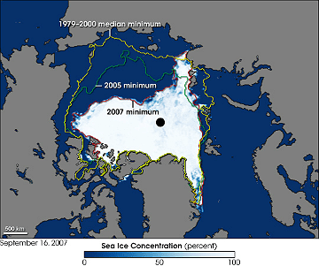 2007 Arctic Sea Ice | Public Domain (Wikipedia)