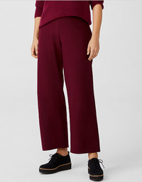 Boiled Wool Jersey Straight Pant by Eileen Fisher