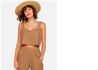 Linen Crop Top by Mate the Label