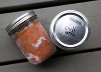 frozen food in jars